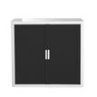 Paperflow easyOffice - Keukenkast - 2 planken - 2 deuren - metaal, polypropyleen, high-impact tinted polysterene - zwart, wit