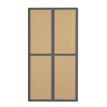 3660141929201-Armoire haute à rideaux EASY OFFICE - 110 x 204 x 41,5 cm - Corps et poignée anthracite --P_79362580_1-0