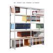 3660141140385-Paperflow Rang'Eco - Rack à étagère pour dossiers suspendus - élément suivant 6 niveaux - 100 x 19--0