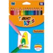 BIC KiDS Tropicolors 2 - Kleurpotlood - pak van 18