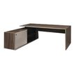 Gautier office VERMONT - Tafel - L-vormig (links) - smoked walnut