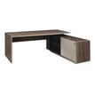Gautier office VERMONT - Tafel - L-vormig (rechts) - smoked walnut