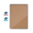 Nobo - Vitrine d'affichage - 9 feuilles A4 - surface liege - porte battante - 70,8 x 96,9 x 4,3 cm
