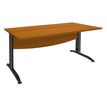 2012348122472-Bureau droit IDRA - L80 cm - Pieds anthracite - plateau imitation Merisier-P_79376969_1-0