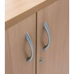 2012348123264-Armoire mi-haute IDRA/DUAL -  L80 x H102 x P47 - 2 portes - 2 tablettes métal DS - Corps blan-P_79377048_2-1