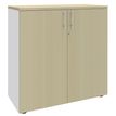 Burocean PRO - Keukenkast - 2 planken - 2 deuren - esdoornbruin, parelwit