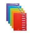 Oxford School Life - Trieur polypro 8 positions - disponible dans différentes couleurs