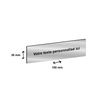 3459590648074-Plaque boîte à lettres personnalisée avec votre texte - 100 x 30 mm - argentée - adhés-P_79384145_1-0