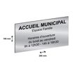 3459590648425-Plaque personnalisée avec votre texte - 200 x 100 mm - argentée - adhésivée prête à p-P_79384201_2-1