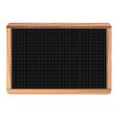 BEQUET Ecolière - Krijtbord - bureaublad - 240 x 160 mm - polyvinyl chloride (PVC) - van lijnen voorzien - zwart - natuurlijk frame (pak van 10)