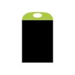 BEQUET Portacolor - Krijtbord - 400 x 700 mm - dubbelzijdig - zwart, groen