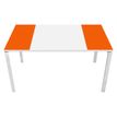 Paperflow Easydesk - Tafel - rechthoekig - wit, oranje