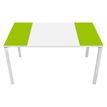 Paperflow Easydesk - Tafel - rechthoekig - wit, groen