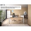 Gautier office Sliver - Tafel - rechthoekig - grained oak