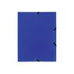 Exacompta - Map met 3 flappen - A4 - voor 150 vellen - ondoorzichtig blauw