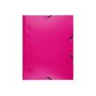 Exacompta - Map met 3 flappen - A4 - voor 150 vellen - ondoorzichtig fuchsia