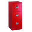 MT Economic - Verticale opbergkast - 3 lades - rood