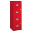 MT Economic - Verticale opbergkast - 4 lades - rood