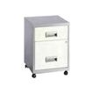 3219090954460-Caisson mobile - 2 tiroirs - alu/blanc-P_79401098_1-0