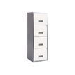 3219090954507-Classeur 4 tiroirs pour dossiers suspendus - 125,6 x 40 x 40 cm - alu/blanc-P_79401100_1-0