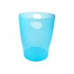 Exacompta ECOBIN Classic - Afvalbak - 15 l - hendels - polypropyleen (PP) - doorschijnend turquoise