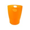 Exacompta ECOBIN Classic - Afvalbak - 15 l - hendels - polypropyleen (PP) - doorschijnend mandarijnkleurig