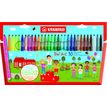STABILO Trio A-Z - Pen met vezelpunt - niet permanent - verschillende kleuren - 0.7 mm - fijn - pak van 30