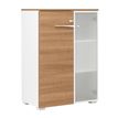 3483600598073-Rangement mi-hauteur XENON - L80 x H114 x P45 - 2 portes dont 1 vitrée - Merisier italien-P_79406856_1-0