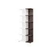 3483600647528-Bibliothèque XENON - L75 x H188 x P36 - Blanc/chêne royal (côtés de finition non compri-P_79406903_1-0