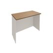 3253310151192-Banque d'accueil LUMINA - sans réhausse - L80 x H75 x P80 cm - Finition chêne clair/blanc-P_79408748_1-0