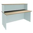 3253310151277-Banque d'accueil LUMINA - avec réhausse - L160 x H115 x P80 cm - Bande translucide Blanche -P_79408756_1-0