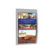 3660141133387-Présentoir mural Quick Fit pour documents 24 x 32 cm paysage - 4 compartiments - gris/tran-P_79409427_1-0