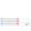 3592930010084-Sous-main 25 feuillets année civile dans support PVC noir antidérapant BOUCHUT "Mosaïque" 40,5 x 55 cm color--0