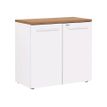 Gautier office YES! - Storage unit - 2 deuren - onderdeelplank - wit, Italian wild cherry wood