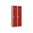 Pierre Henry Salissante - Kastje - 2 planken - 2 deuren - rood, lichtgrijs, RAL 7035