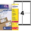 Avery - Wit - 99.1 x 139 mm 400 etiket(ten) (100 vel(len) x 4) adresetiketten
