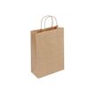 Logistipack - Geschenktasje - uitbreidbaar - 14 cm x 8 cm x 21 cm - bruin - pak van 50
