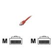 MCL Samar - Netwerkkabel - RJ-45 (M) naar RJ-45 (M) - 1 m - beschermd - CAT 5e - rood