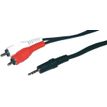 MCL Samar - Audiokabel - ministekker (M) naar RCA (M) - 2.5 m