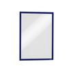 DURABLE DURAFRAME - Documenthouder - voor bevestiging op oppervlak - voor A3 - dubbelzijdig - donkerblauw (pak van 2)