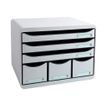 Exacompta Classic Office Store-Box Maxi A4+ - Ladekast - 6 lades - landschap - lichtgrijs