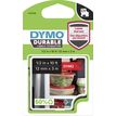 3501179783666-DYMO D1 - Ruban d'étiquettes auto-adhésives - 1 rouleau (12 mm x 3 m) - fond rouge écrit-P_79417459_1-0