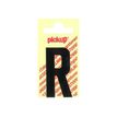 PICKUP LETTERING MONO Nobel - Zelfklevend etiket - voorgedrukt: R - matzwart