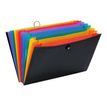 Viquel Rainbow Class - Uitbreidende map - 13 compartimenten - 12 onderdelen - 350 x 245 mm - met tabbladen - zwart