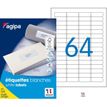 3270241022025-Apli Agipa - 6400 Étiquettes adhésives blanches multi-usages - 45,7 x 16,9 mm - coins arr-P_79419961_1-0
