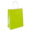Gimex - Geschenktasje - uitbreidbaar - 35 cm x 14 cm x 40 cm - zuurgroen - pak van 50
