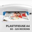 0043859724406-Fellowes Lunar + A4 - Plastifieuse A4 - de 80 à 125 microns - bleu-P_79421598_4-3