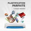 0043859724406-Fellowes Lunar + A4 - Plastifieuse A4 - de 80 à 125 microns - bleu-P_79421598_5-4