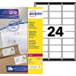 Avery - Permanente kleeflaag - wit - 63.5 x 33.9 mm 960 etiket(ten) (40 vel(len) x 24) postetiketten