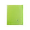 Clairefontaine Koverbook A5+ - Notitieboek - geniet - 170 x 220 mm - 48 vellen / 96 pagina's - Seyès - transparant, groen - polypropyleen (PP)